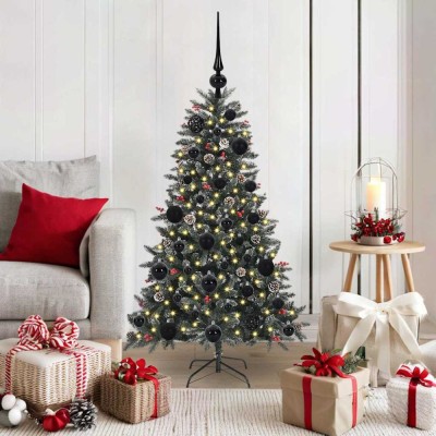 vidaXL Brad de Crăciun artificial cu 150 LED Verde 68 x 68 x 120 cm 3395857 foto