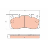 Placute frana Iveco Daily 4 Box, Daily 4 Platform / Chassis, Daily 5 Box, Daily 5 Platform / Chassis, Daily 6 Box, Daily 6 Bus, Daily 6 Platform / Ch, Trw
