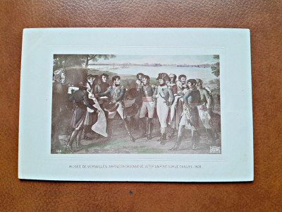 Napoleon Bonaparte, reproducere tip carte postala, dupa un tablou de la Versailles foto