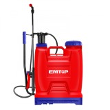 Pompa de Stropit EMTOP ESPP41602, Capacitate 16L, Bretele Captusite, Lance din Fibra de Sticla, Presiune 4,5 BAR, Duza Reglabila pentru Pulverizare, I