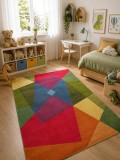 Cumpara ieftin Covor Kolibri 11486-125, 80x150 cm, Multicolor, Polipropilena, Inaltime Fir 9 mm, Antialergic