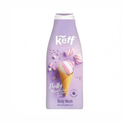 Gel de dus, Keff, Fluffy Marshmallow Ice Cream Scented, 500 ml foto