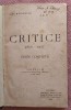 Critice 1866-1907. Volumul 3. Editura Minerva, 1915 - Titu Maiorescu