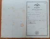 ROMANIA Valahia 1858 Act de Import Cereale prin vama si carantina Braila