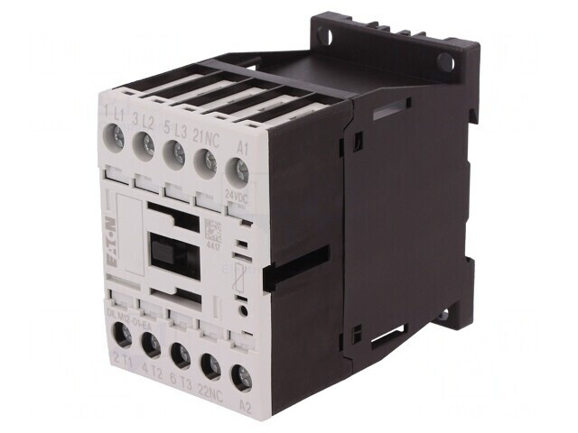 Contactor 3P 24VDC 12A 690V NO NC