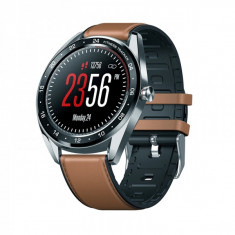 Ceas Smartwatch ZEBLAZE NEO 1.3 IPS TouchScreen,bluetooth 4.0 , waterproof 5ATM, cu HR si tensiune arteriala, maro foto