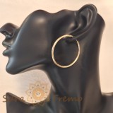 Cumpara ieftin Cercei clasici grosi mari 4 cm , Eleganta impunatoare si confort superior