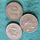 Suedia 3 monede argint - 10 ore 1889 , 1898 si 1907