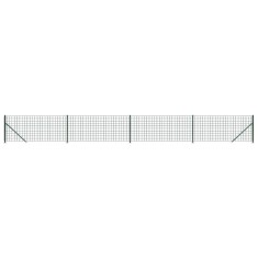 Gard plasa de sarma cu bordura, verde, 0,8x10 m