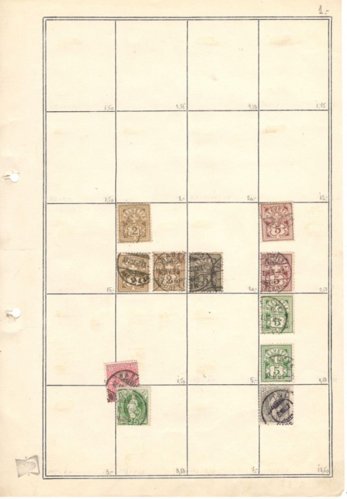 ELVETIA.Lot peste 1.670 buc. timbre stampilate RL.13