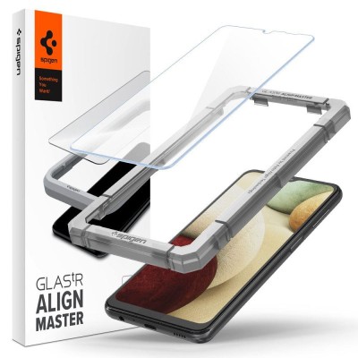 Folie Protectie Ecran Spigen Align Master pentru Samsung Galaxy A32 5G A326, Sticla securizata, Set 2 bucati foto