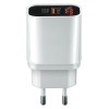 Incarcator Retea USB Forever Core UltraFast, Power Delivery (PD) + Quick Charge 3, 20W, 1x USB + 1x Tip-C, Afisaj Led, Alb - Negru