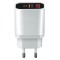 Incarcator Retea USB Forever Core UltraFast, Power Delivery (PD) + Quick Charge 3, 20W, 1x USB + 1x Tip-C, Afisaj Led, Alb - Negru