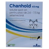 Cumpara ieftin Pipete antiparazitare, Chanhold Cat, 45 mg x 6, 2.6 - 7.5 kg