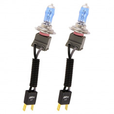 Set 2 becuri auto cu halogen pentru far Race Sport Helium Quartz H7 12V 100W Xenon Effect 5500K