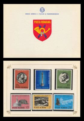 1975 Romania, Anul European al Ocrotirii Monumentelor LP 885 carnet filatelic foto