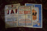 trei afise afis de teatru - Barlad anii 50 Teatrul de Stat Jack London Jaf si Zile insorite