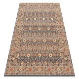 Covor de lana LEGEND 468 12 GB500 OSTA - Ornament, cadru, exclusiv bej / gri, 240x340 cm