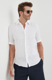 BOSS cămașă de in ORANGE culoarea alb, cu guler clasic, regular 50489345, Boss Orange