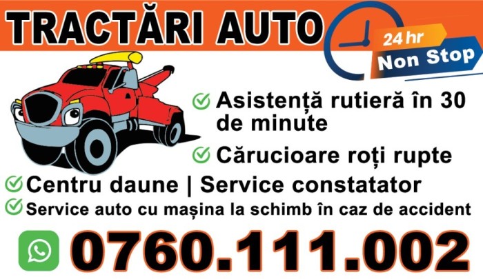 Asistenta rutieră platforma tractari