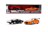 Jada fast and furious set 2 masinute metalice doms dodge charger rt si brians toyota supra scara 1 la 32