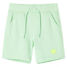 Pantaloni scurti pentru copii cu snur, verde aprins, 116 GartenMobel Dekor