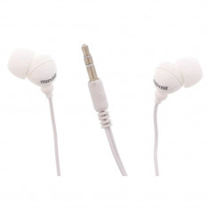 Casti in ear Plugz Maxell, 3.5 mm, Alb foto