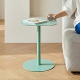 Masa laterala Nast&auml;tten 50x40x40 cm verde menta din metal [en.casa]