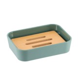 Săpuniera Plastic / Bambus Dreptunghi &ndash; Menta