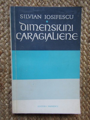 Silvian Iosifescu - Dimensiuni Caragialiene foto