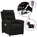 Cumpara ieftin Fotoliu de masaj electric rabatabil, negru, textil