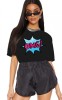 Tricou dama negru - OMG - L, THEICONIC