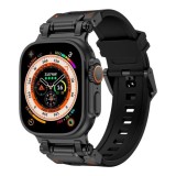 Curea pentru Apple Watch 1/2/3/4/5/6/7/8/9/SE/SE 2/Ultra/Ultra 2 (42/44/45/49mm) - Techsuit Watchband (W064) - Titanium Black