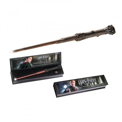Bagheta magica Harry Potter cu lumina pentru copii 35 cm 10 ani foto
