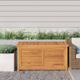 Lada depozitare gradina cu geanta, 114x50x58 cm, lemn masiv tec GartenMobel Dekor, vidaXL