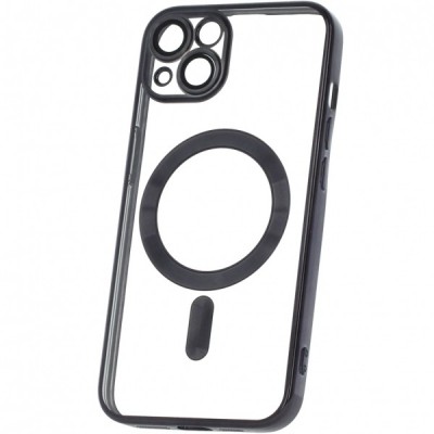 Husa MagSafe pentru Samsung Galaxy A26 A266, OEM, Color Chrome Mag, Neagra foto