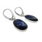 Cercei argint cu lapis lazuli natural 14x10 MM