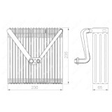 Evaporator aer conditionat Audi A1; Seat Cordoba, Ibiza 4, Ibiza 5, Toledo 4; Skoda Fabia 2 5J, Fabia 1, Rapid, Roomster; Vw Fox, Polo, Polo Nrf 36141
