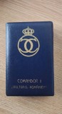 Ordinul Vulturul Rom&acirc;niei in grad de Comandor 2 , in cutia aferentă, panglica cu legăturile originale, multiple marcaje pe inel. Piesa superbă. RR!!