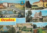 AMS - ILUSTRATA 1087, ORADEA, PE MALUL CRISULUI REPEDE , MUZEUL TARII CRISURILOR, HOTEL DACIA, CIRCULATA, Printata