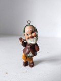 Figurina pitic vechi, vintage plastic 7cm, cu agatatoare