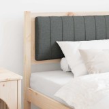 VidaXL Tăblie tapițată Maro 90 cm Lemn de pin masiv și stofă 879085
