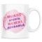 Cana alba personalizata &quot;Minunata, Atenta, Magnifica, Adorabila&quot;, INOVATIX&reg;. 330ml