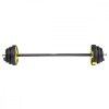Set Haltera Pump 20kg HMS SBP15, Bare Otel Cromat, Discuri Cauciuc, Ideal Fitness, Body Pump, Antrenament Acasa