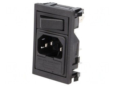 Conector Alimentare AC 10A 250V IEC 60320 foto