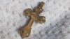 RUSIA MEDALION CRUCE CRUCIFIX de colectie VECHI splendid UNIC patina MINUNATA
