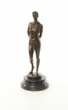 Barbat - statueta erotica pe soclu din marmura EC-30, Bronz, Nuduri