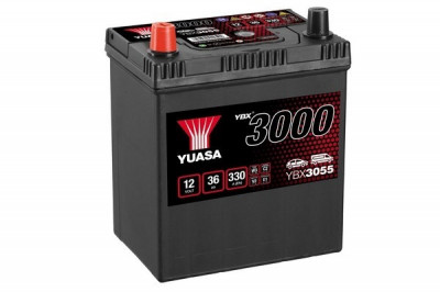 Baterie Yuasa 12V 36AH/330A YBX3000 SMF (L+ Standard) 187x127x227 B00 (pornire) foto