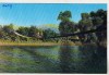 Carte Postala Avrig, Pod Suspendat peste Olt, Transilvania, Uzata, BNK CP