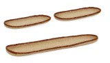 Cumpara ieftin Set 3 tavi decorative zambila apa natur maro Tuy 20x9x2h; 20x9x2h; 43x10x2h